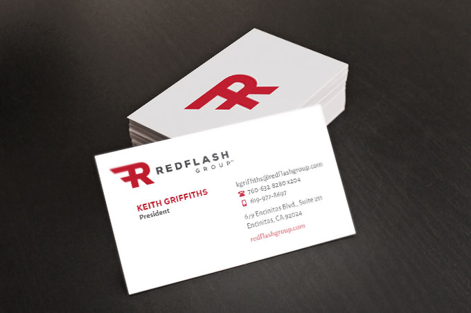 RedFlash Group business cards by a little creative