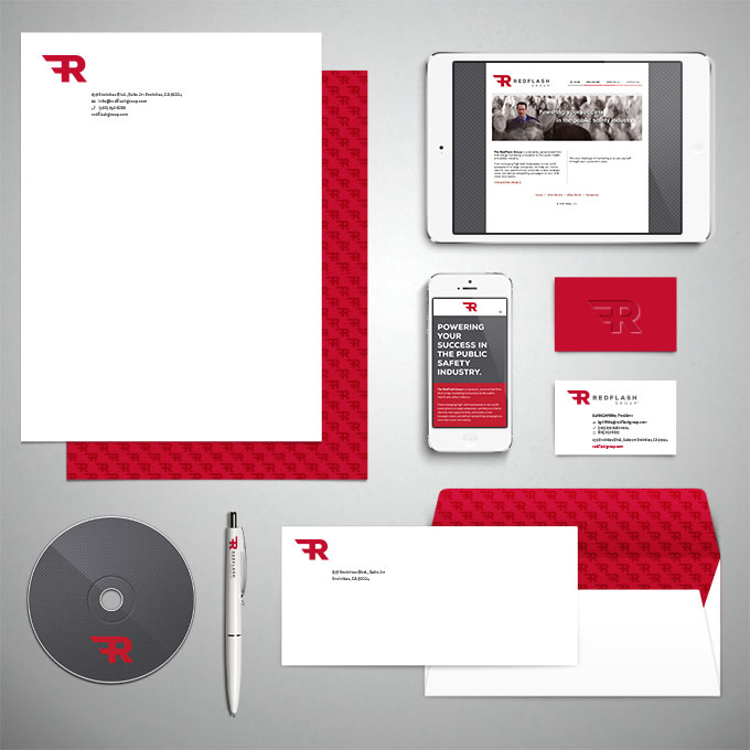RedFlash Group branding by a little creative