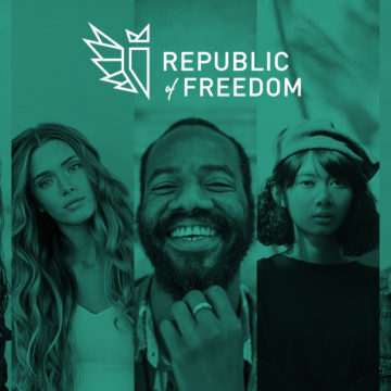 Republic of Freedom website header // a little creative