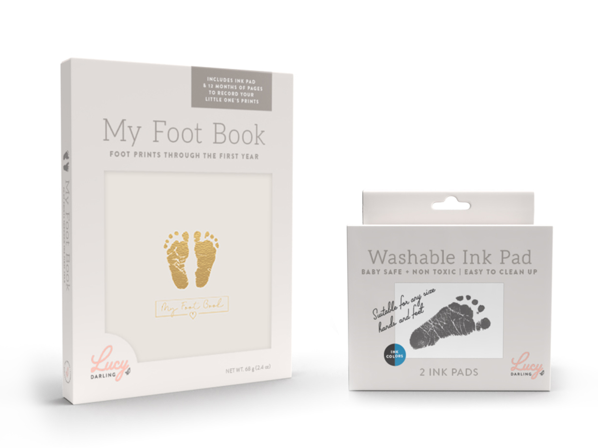Lucy Darling foot book packaging // a little creative